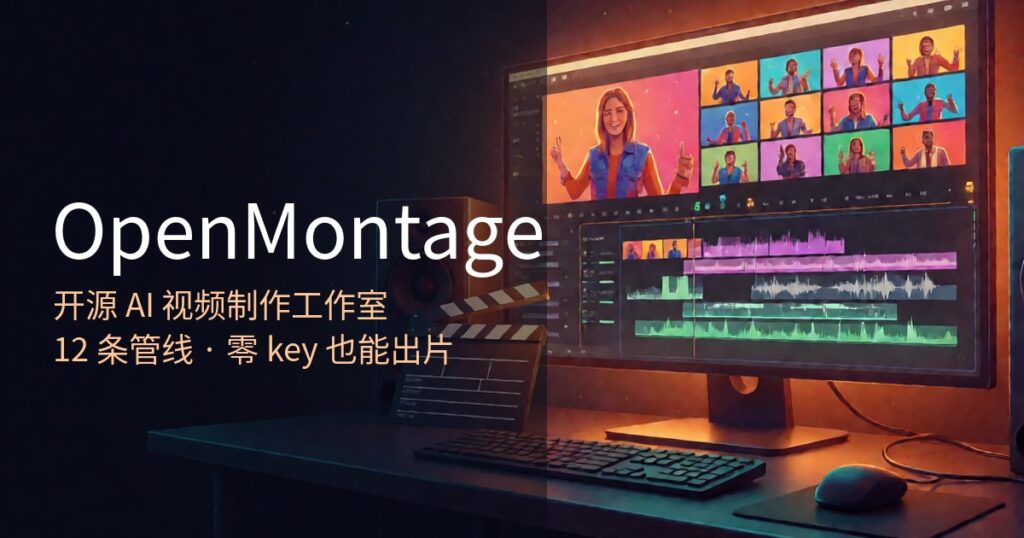 OpenMontage：5万Star的开源AI视频制作系统，把Claude Code变成你的剪辑师